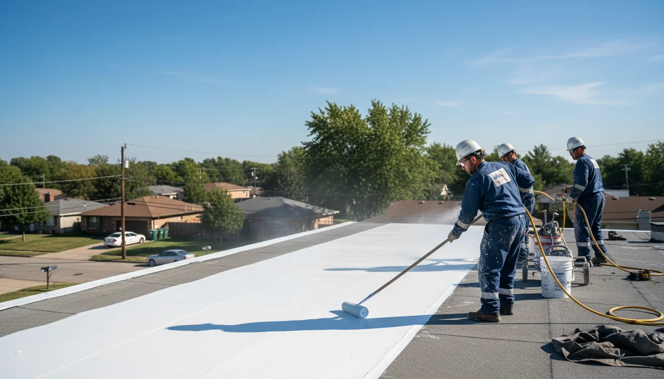 Commercial roof coating in Meade, KS near me